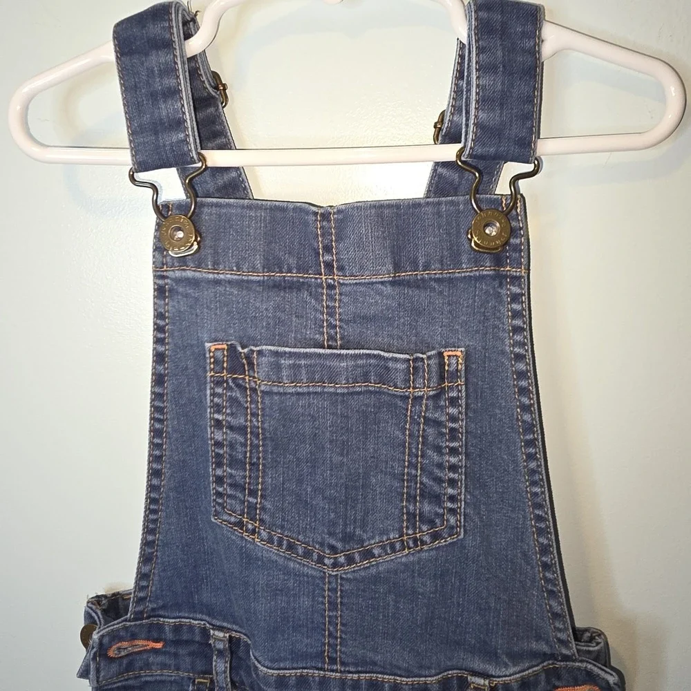Mini Boden Johnnie B girls‎ denim overalls size 5-6